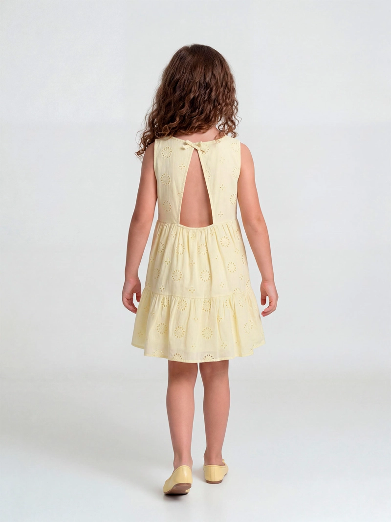 VESTIDO NIÑA HARVEST ALGODÓN BRODERIE - 2