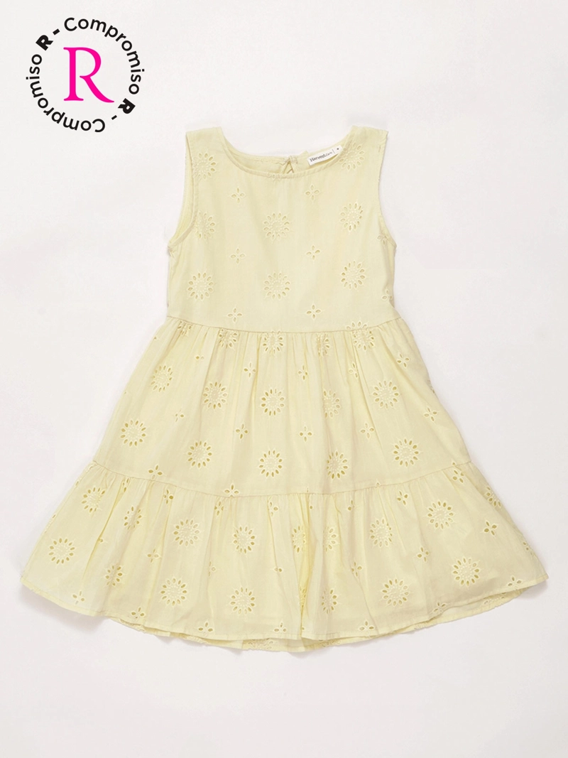 VESTIDO NIÑA HARVEST ALGODÓN BRODERIE - 3