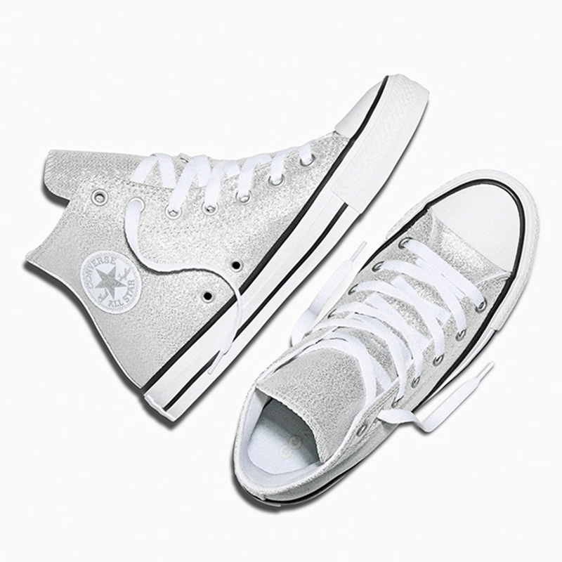 ZAPATILLAS MUJER CONVERSE URBANAS PLATEADA CHUCK TAYLOR ALL STAR - 4