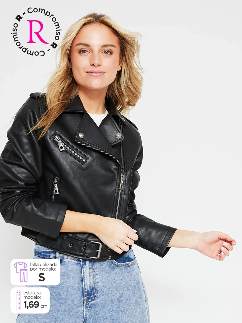 CHAQUETA MUJER BARBADOS BIKER - 1