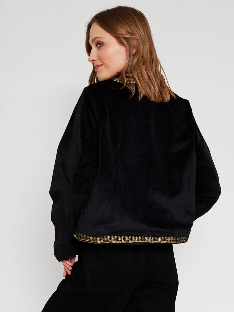 CHAQUETA MUJER MARQUIS ALGODÓN VELVET TEJIDA - 3