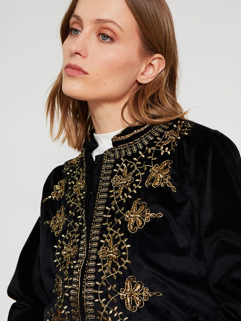 CHAQUETA MUJER MARQUIS ALGODÓN VELVET TEJIDA - 4