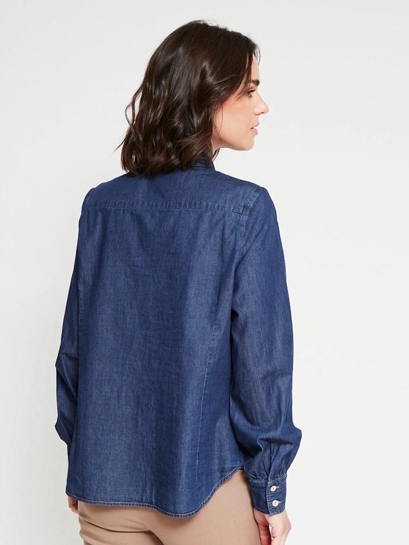BLUSA MUJER CACHAREL ALGODÓN MANGA LARGA - 3