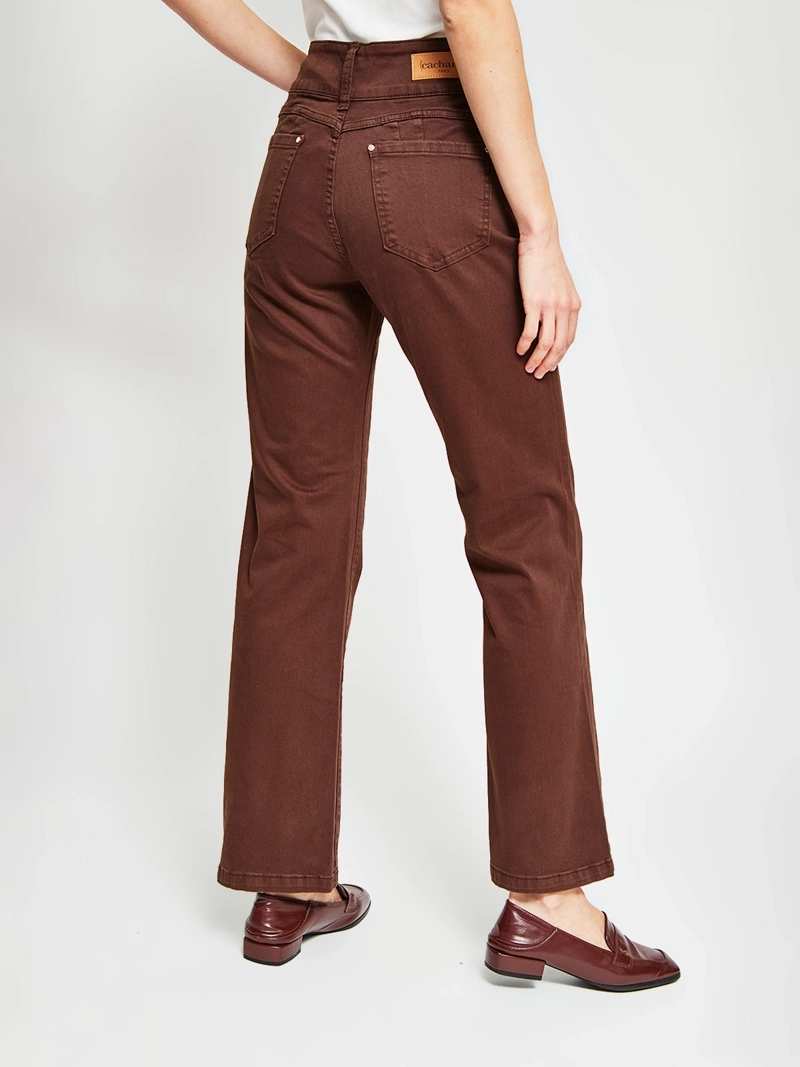 JEANS MUJER CACHAREL ALGODÓN RECTO PUSH UP - 3