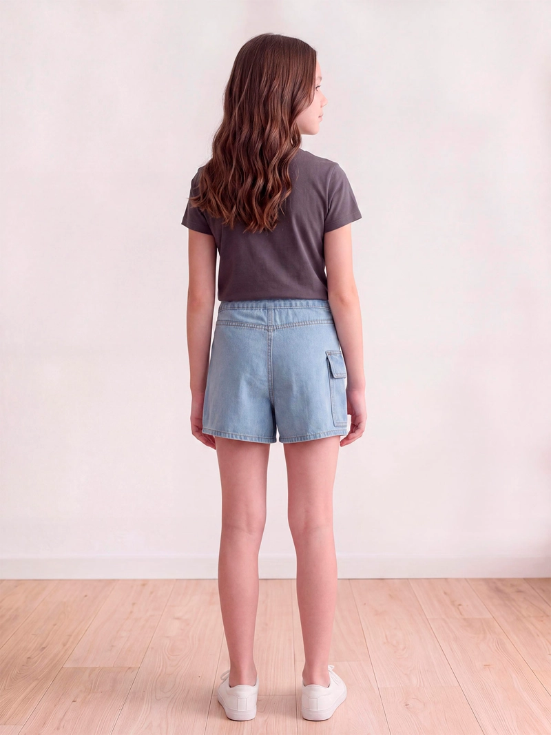 FALDA SHORT NIÑA INDEX TEEN ALGODÓN CARGO - 2