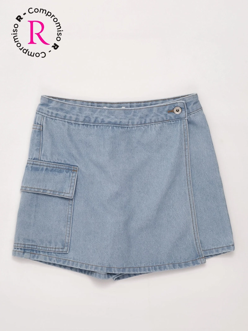 FALDA SHORT NIÑA INDEX TEEN ALGODÓN CARGO - 3