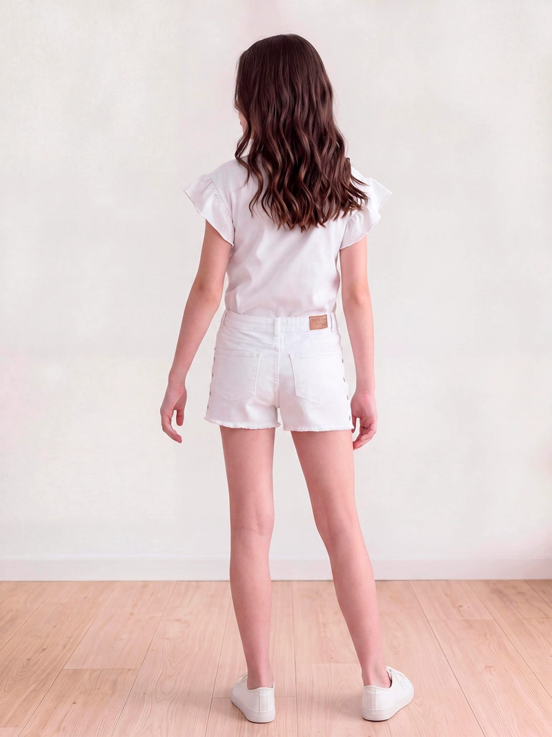 SHORT NIÑA INDEX TEEN ALGODÓN ESTRELLAS - 2