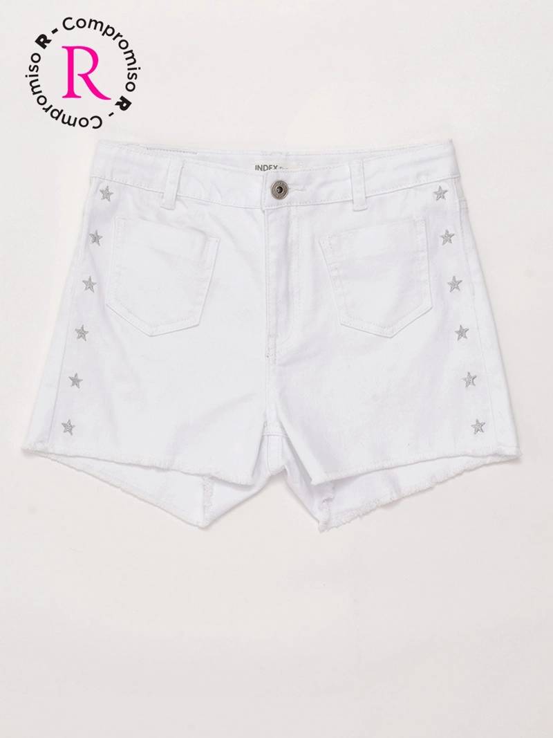 SHORT NIÑA INDEX TEEN ALGODÓN ESTRELLAS - 3