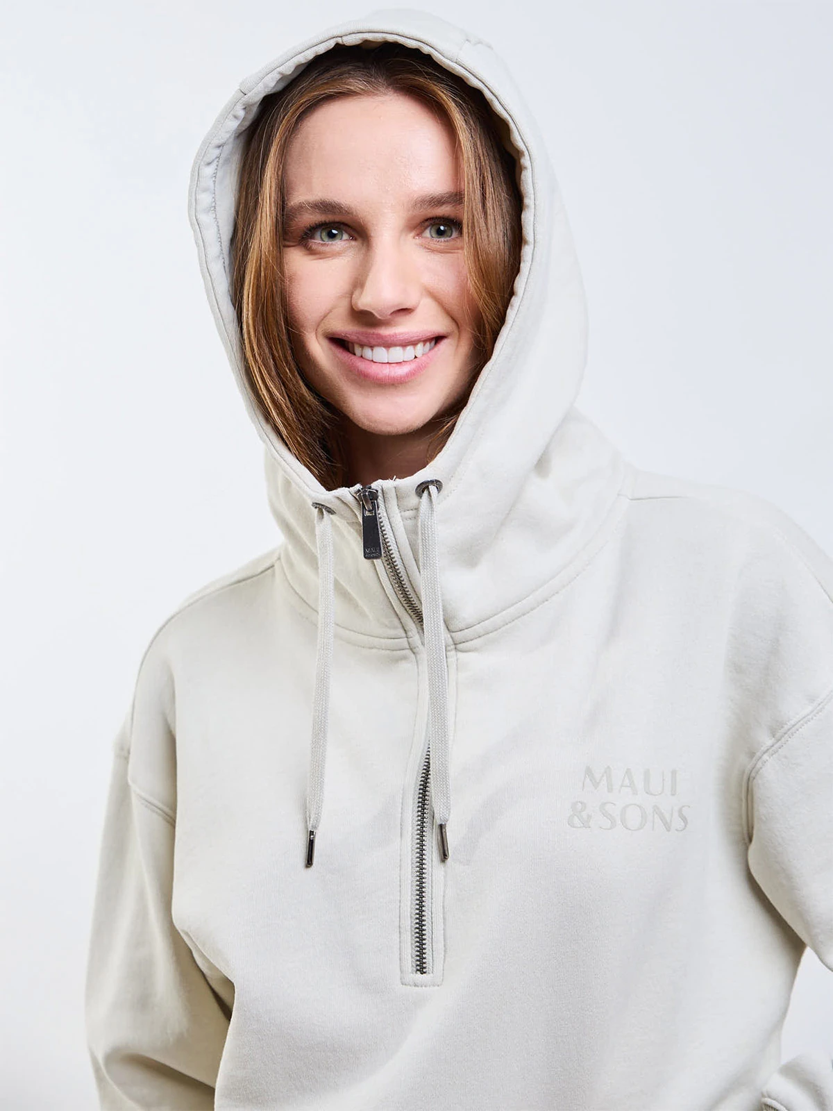 POLERÓN MUJER MAUI AND SONS ALGODÓN FULL ZIPPER - 4