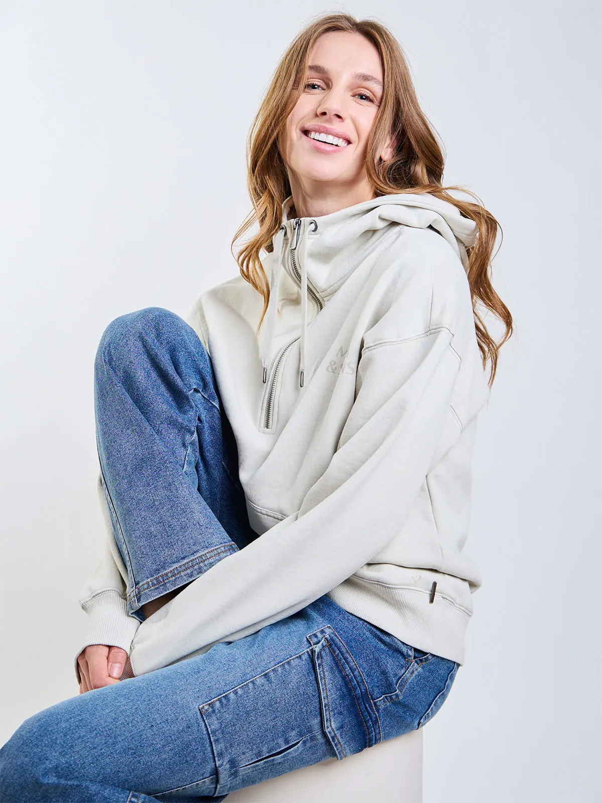 POLERÓN MUJER MAUI AND SONS ALGODÓN FULL ZIPPER - 5