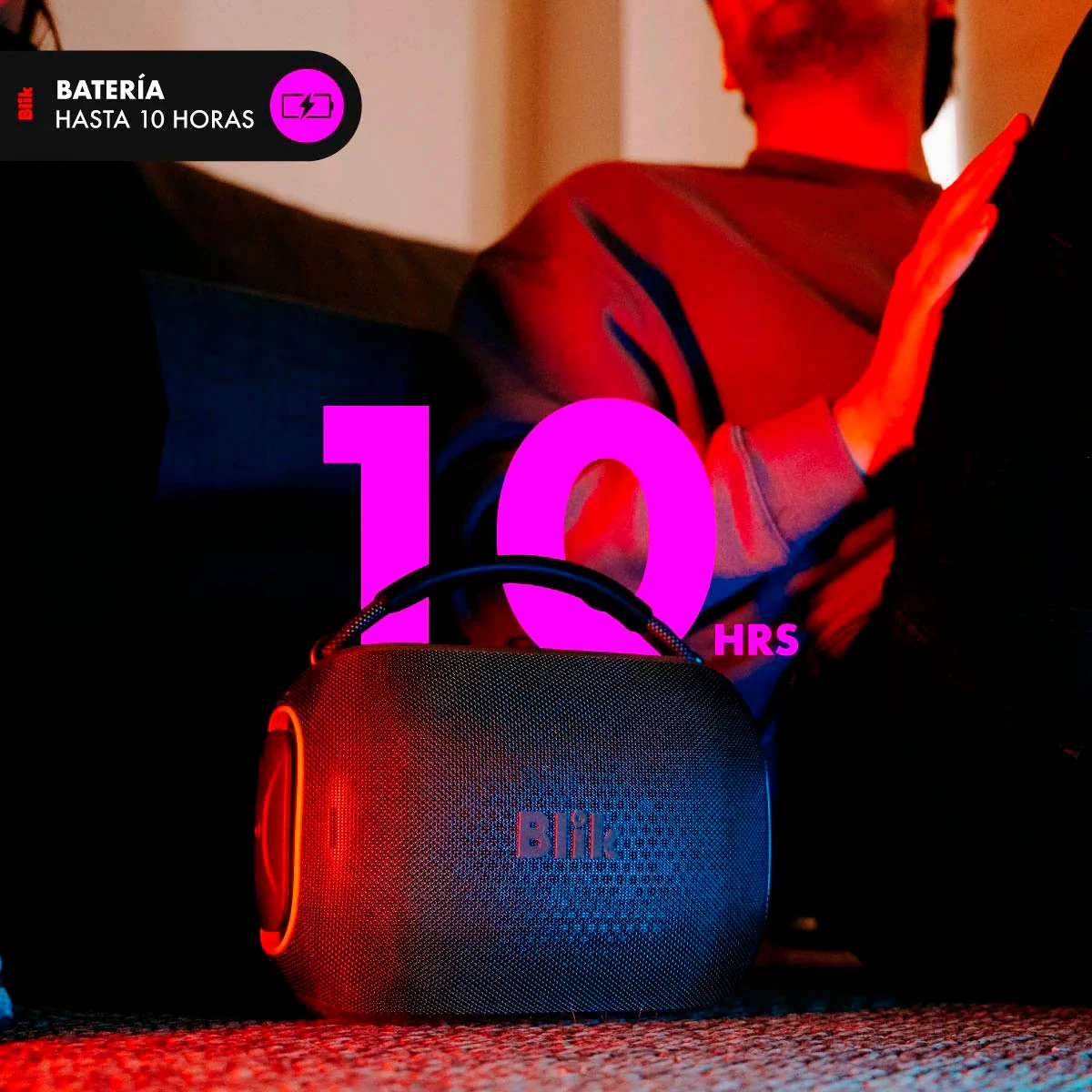 PARLANTE BLUETOOTH PORTÁTIL BLIK HYPEBOX 100W IPX5 10 HRS - 5