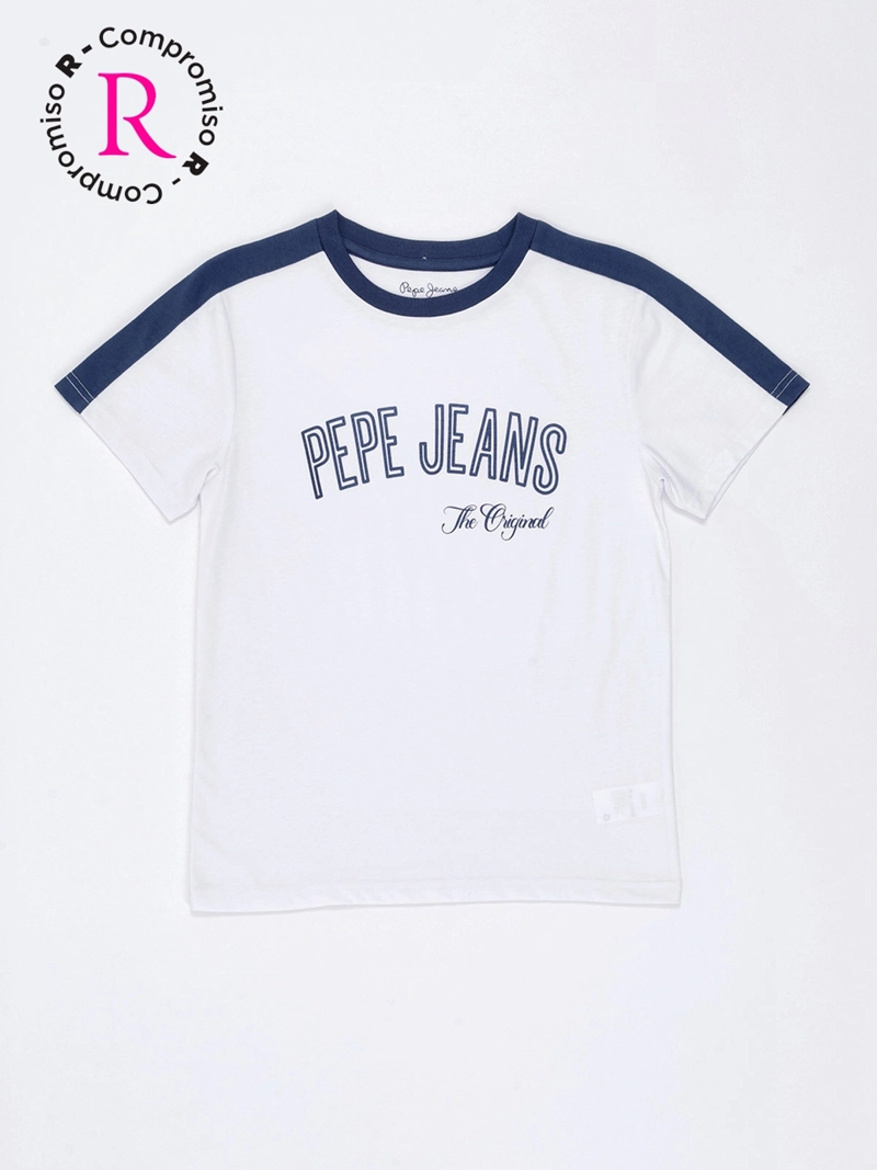 POLERA MANGA CORTA NIÑO PEPE JEANS BRON - 1
