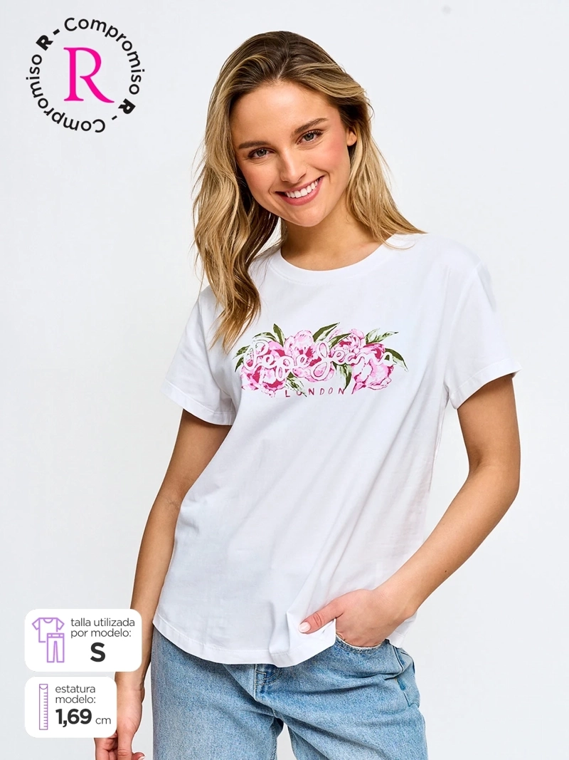 POLERA MUJER PEPE JEANS ALGODÓN PRINT - 1