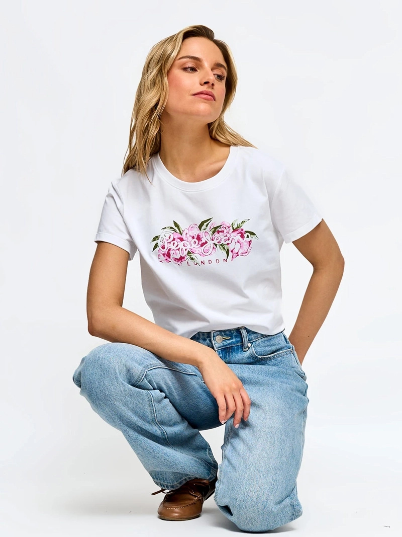 POLERA MUJER PEPE JEANS ALGODÓN PRINT - 4