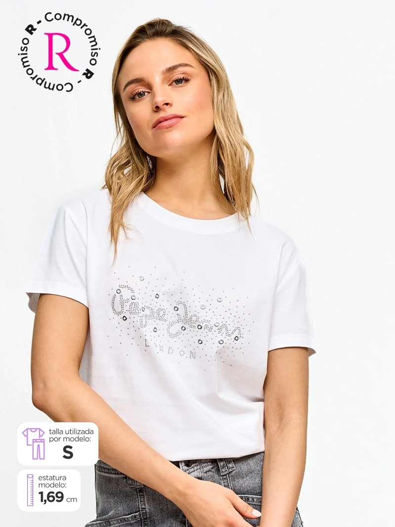 POLERA MUJER PEPE JEANS ALGODÓN MANGA CORTA - 1