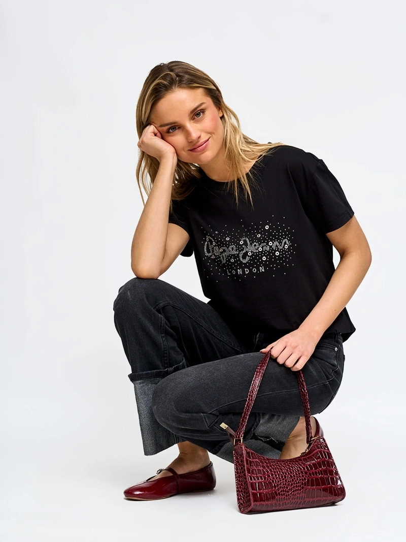 POLERA MUJER PEPE JEANS ALGODÓN MANGA CORTA - 4