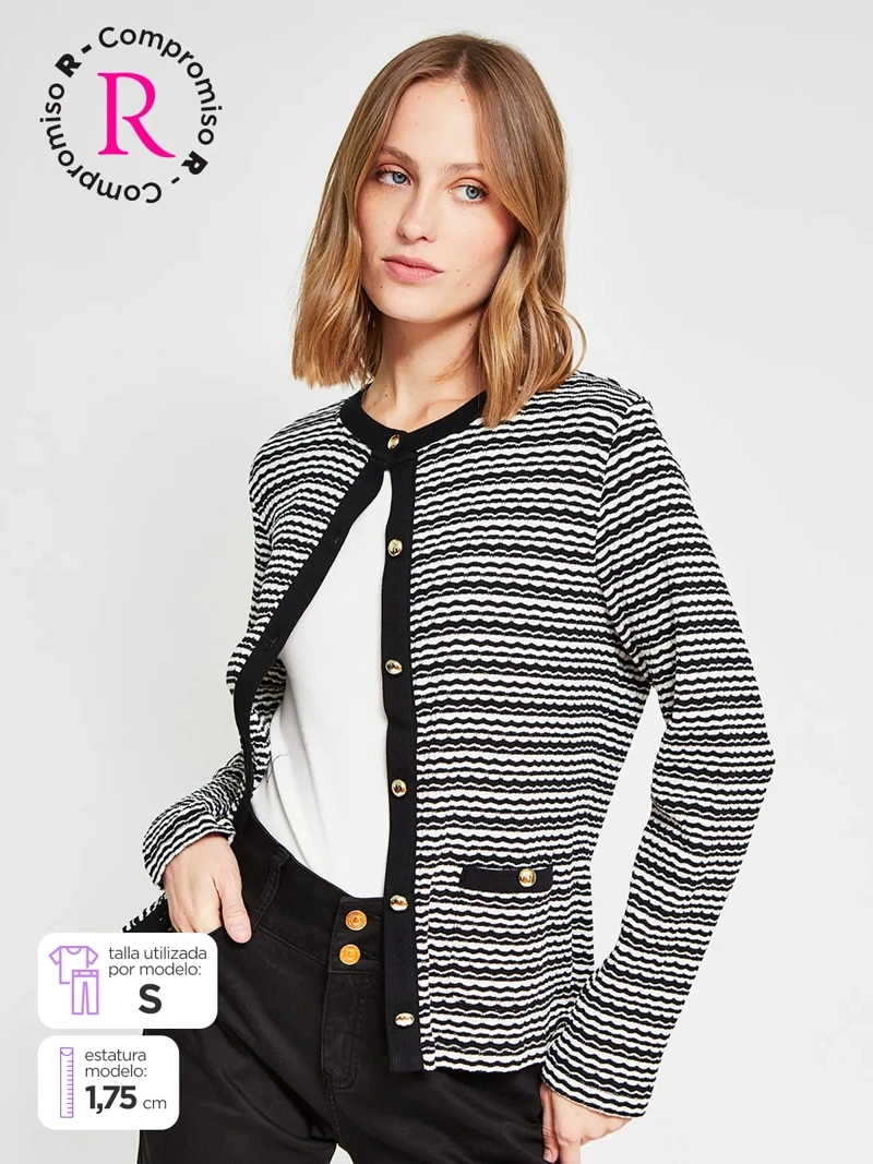 POLERA MUJER CACHAREL ALGODÓN MANGA LARGA - 1
