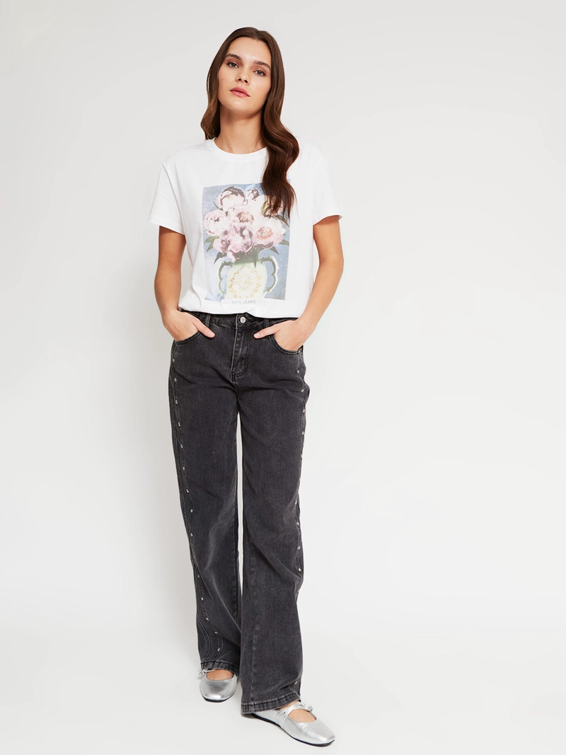 POLERA MUJER PEPE JEANS ALGODÓN ESTAMPADA - 4