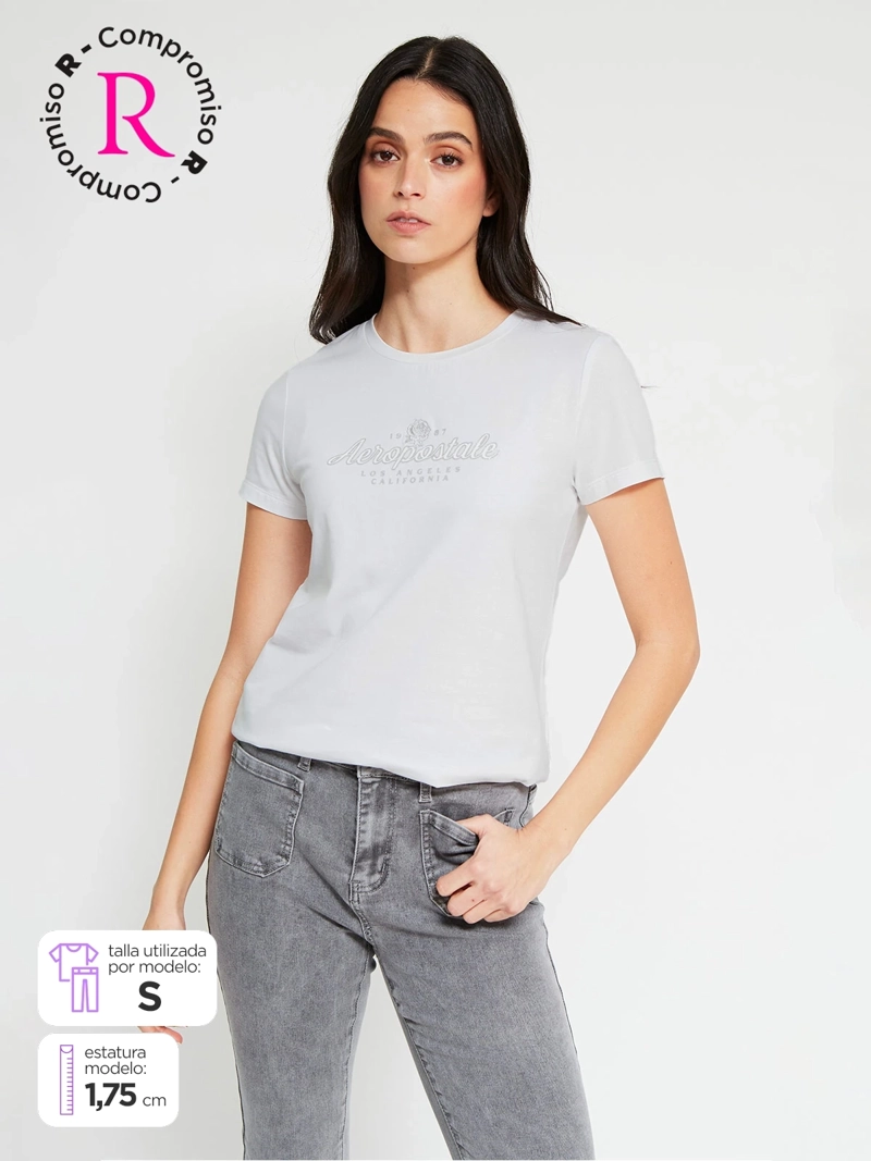 POLERA MUJER AEROPOSTALE ALGODÓN  - 1