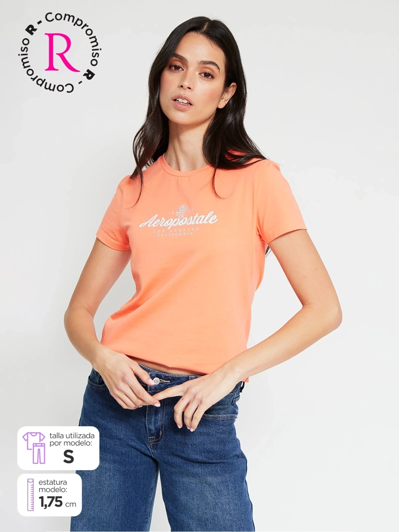 POLERA MUJER AEROPOSTALE ALGODÓN  - 1