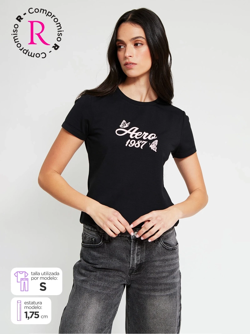 POLERA MUJER AEROPOSTALE ALGODÓN
