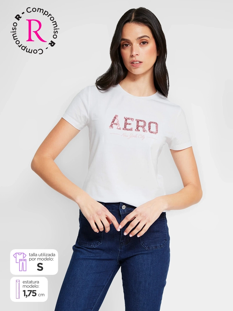 POLERA MUJER AEROPOSTALE ALGODÓN
