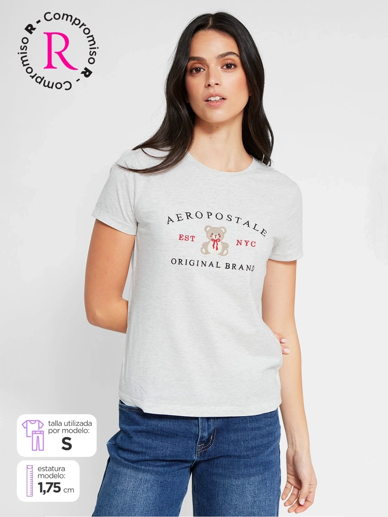POLERA MUJER AEROPOSTALE ALGODÓN