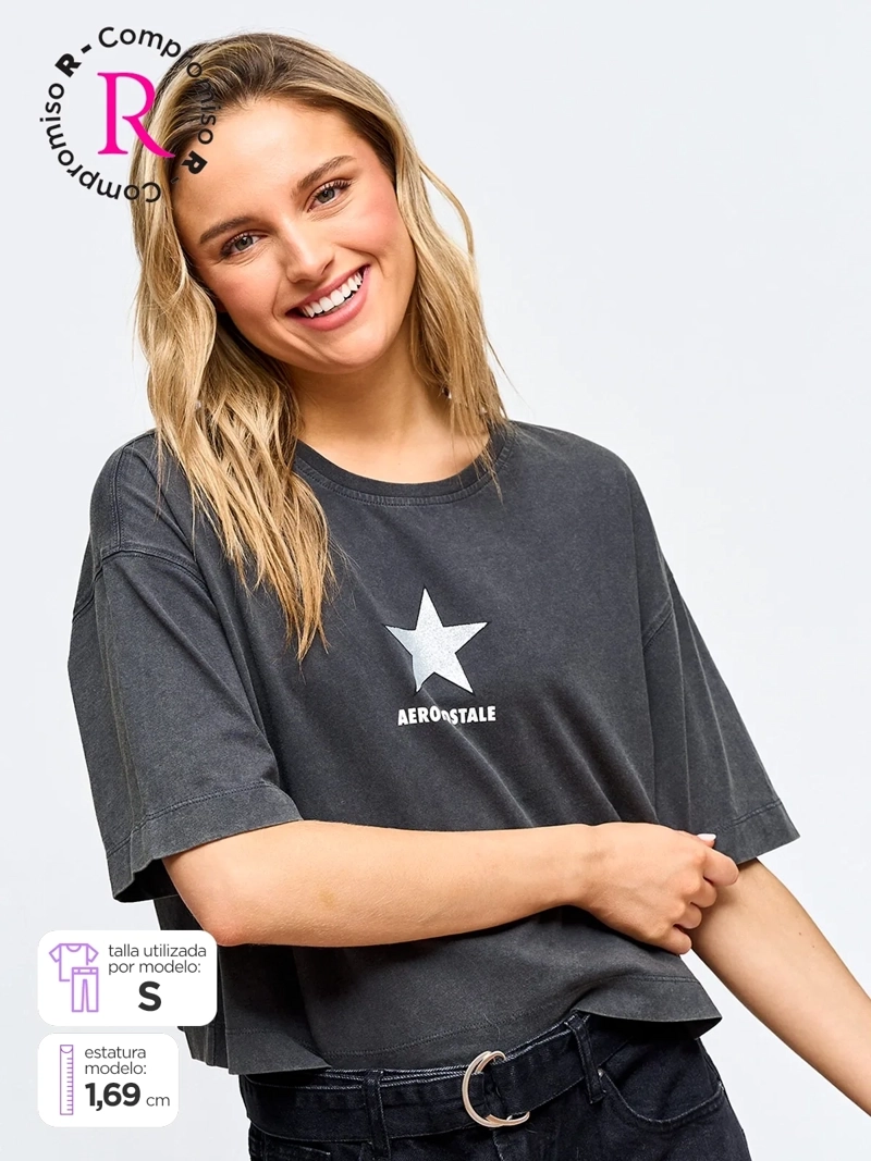 POLERA MUJER AEROPOSTALE ALGODÓN