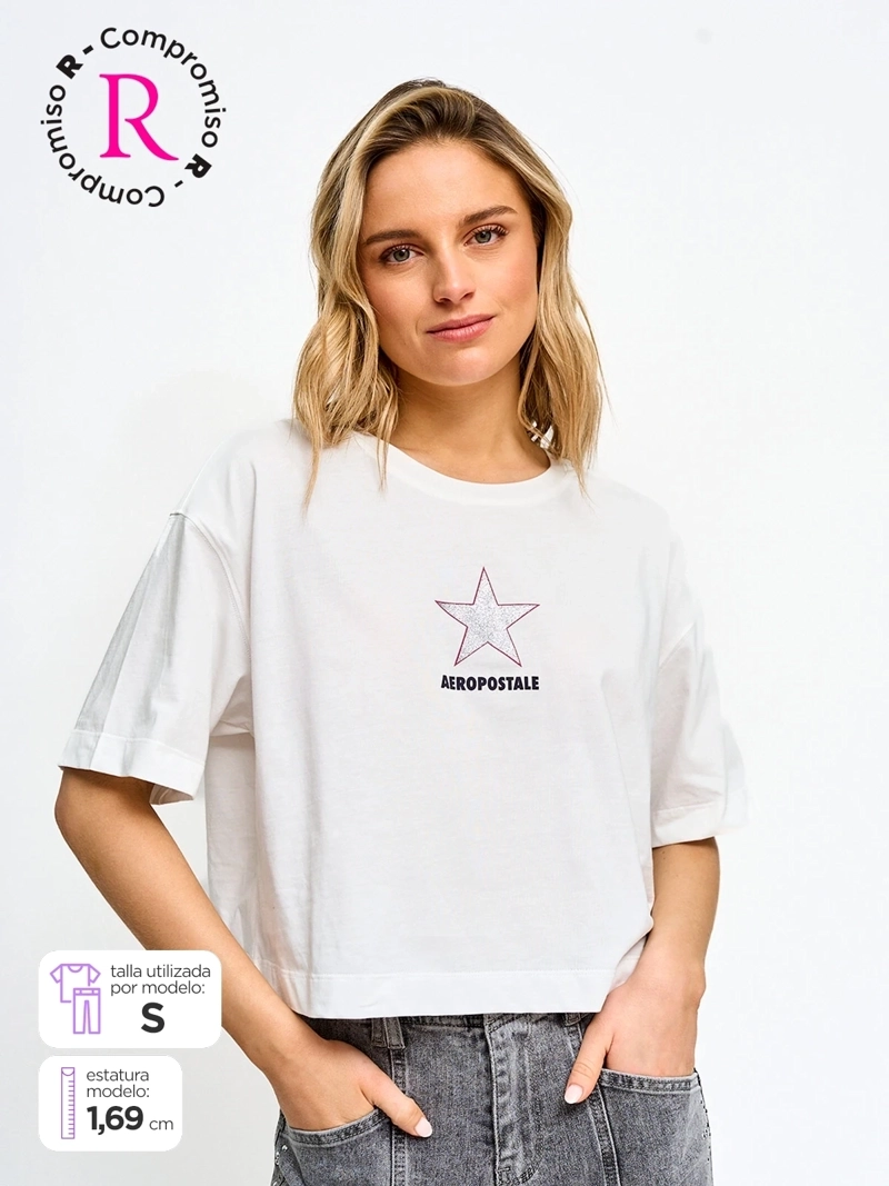 POLERA MUJER AEROPOSTALE ALGODÓN