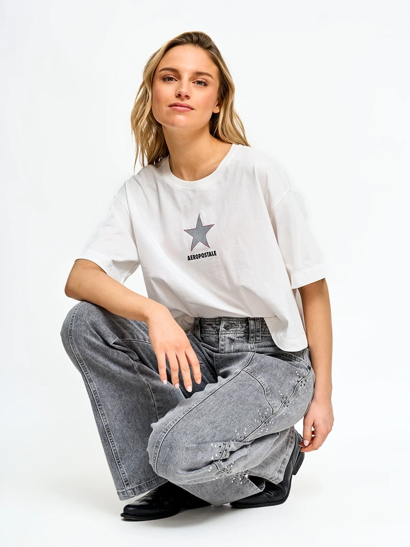 POLERA MUJER AEROPOSTALE ALGODÓN  - 4