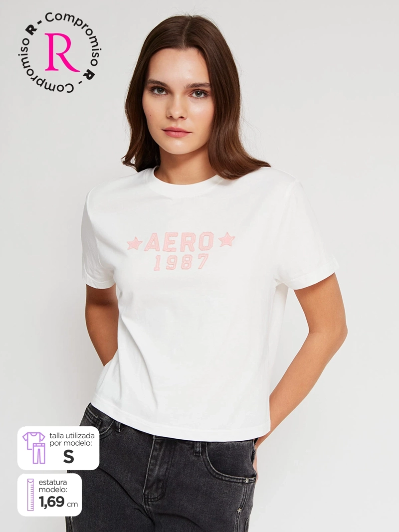 POLERA MUJER AEROPOSTALE ALGODÓN  - 1