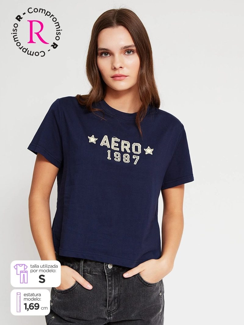 POLERA MUJER AEROPOSTALE ALGODÓN  - 1