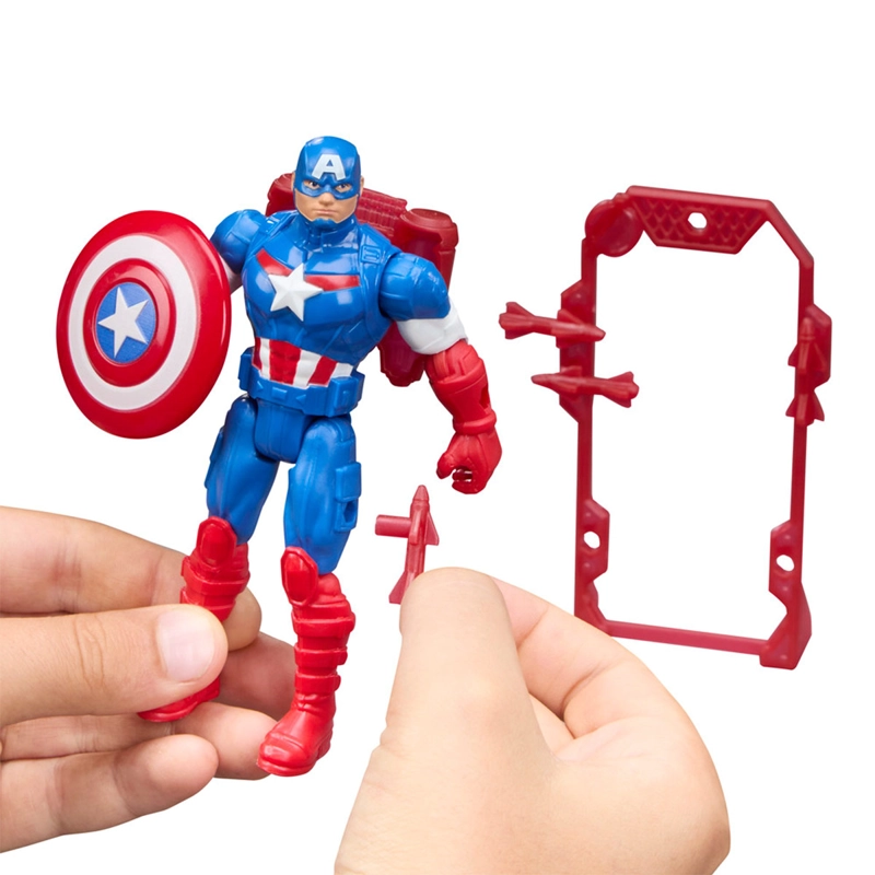 FIGURA DE ACCIÓN MARVEL AVENGERS ACTION VERSE CAPITÁN AMÉRICA - 4