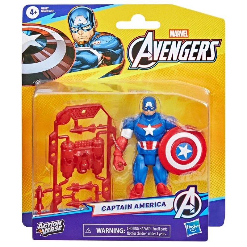 FIGURA DE ACCIÓN MARVEL AVENGERS ACTION VERSE CAPITÁN AMÉRICA - 5