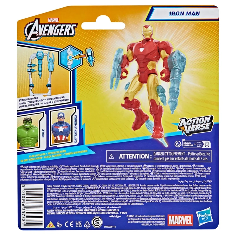 FIGURA DE ACCIÓN MARVEL AVENGERS ACTION VERSE IRON MAN - 6
