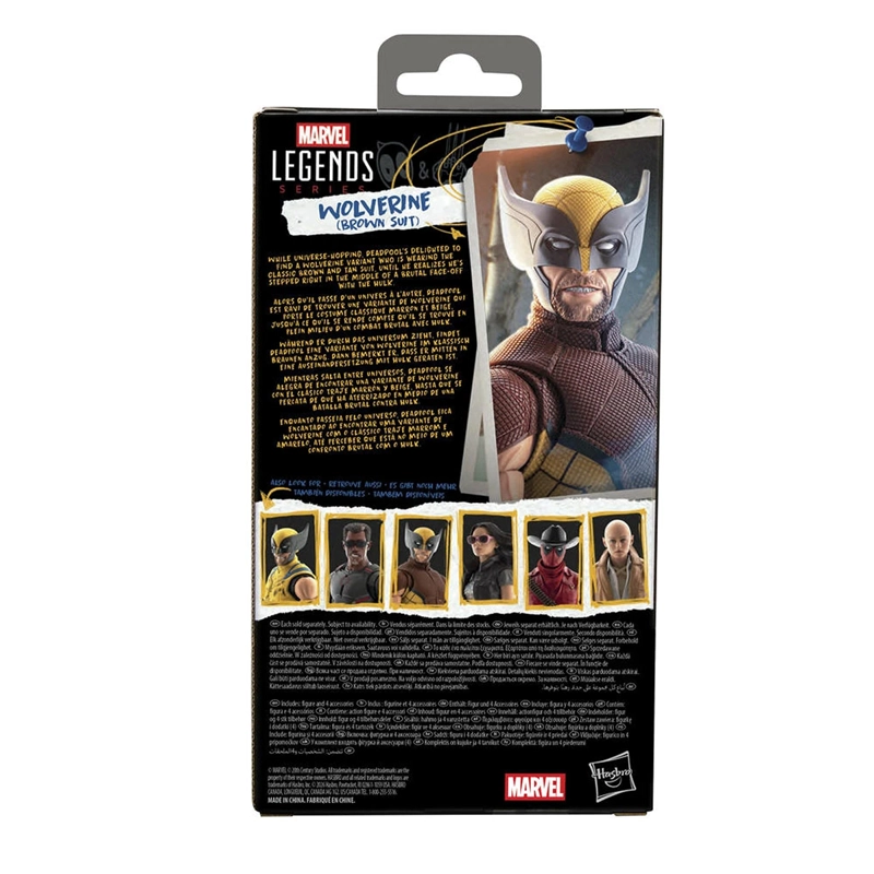 FIGURA DE ACCIÓN MARVEL LEGENDS SERIES WOLVERINE (BROWN SUIT) - 11