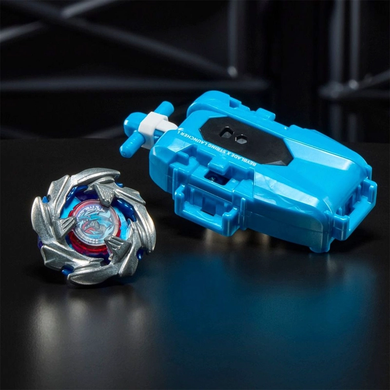 TROMPO BEYBLADE X SET PREMIUM DE LANZADOR CON CUERDA Y TOP COBALT DRAGOON 2-60C - 5