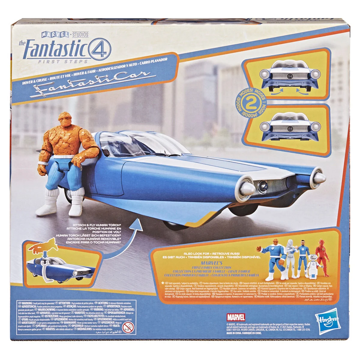 SET DE VEHÍCULO MARVEL STUDIOS LOS CUATRO FANTÁSTICOS MUNDO ÉPICO DE ACCIÓN AERODESLIZADOR Y AUTO - 4