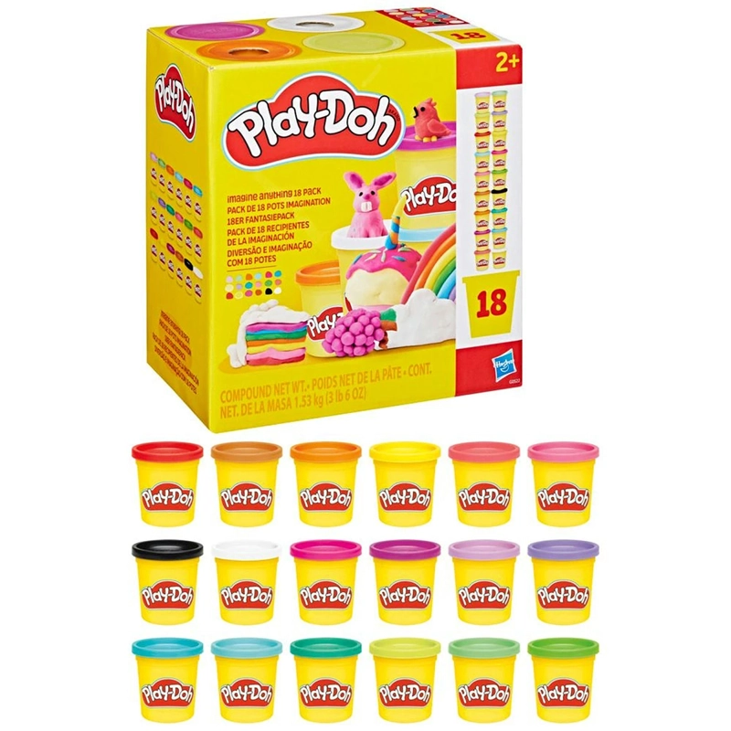 MASAS Y PLASTILINAS PLAY-DOH PACK DE 18 IMAGINE ANYTHING - 3