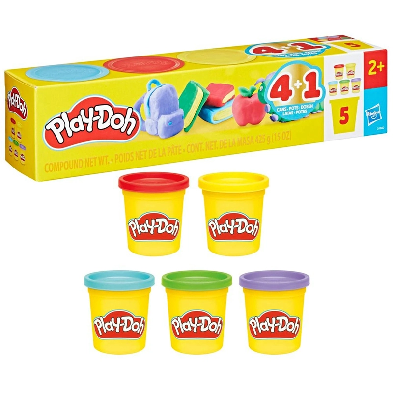 MASAS Y PLASTILINAS PLAY-DOH PACK DE 5 VUELTA A CLASES - 2
