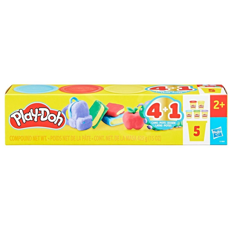 MASAS Y PLASTILINAS PLAY-DOH PACK DE 5 VUELTA A CLASES - 3