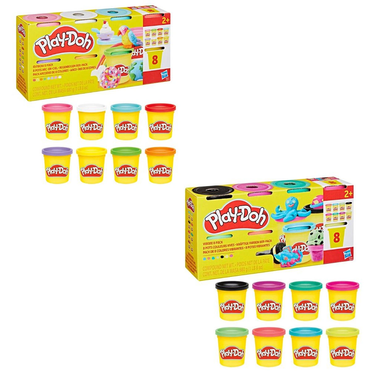 SET DE MASAS MOLDEABLES PLAY-DOH 8 BOTES SURTIDO - 1