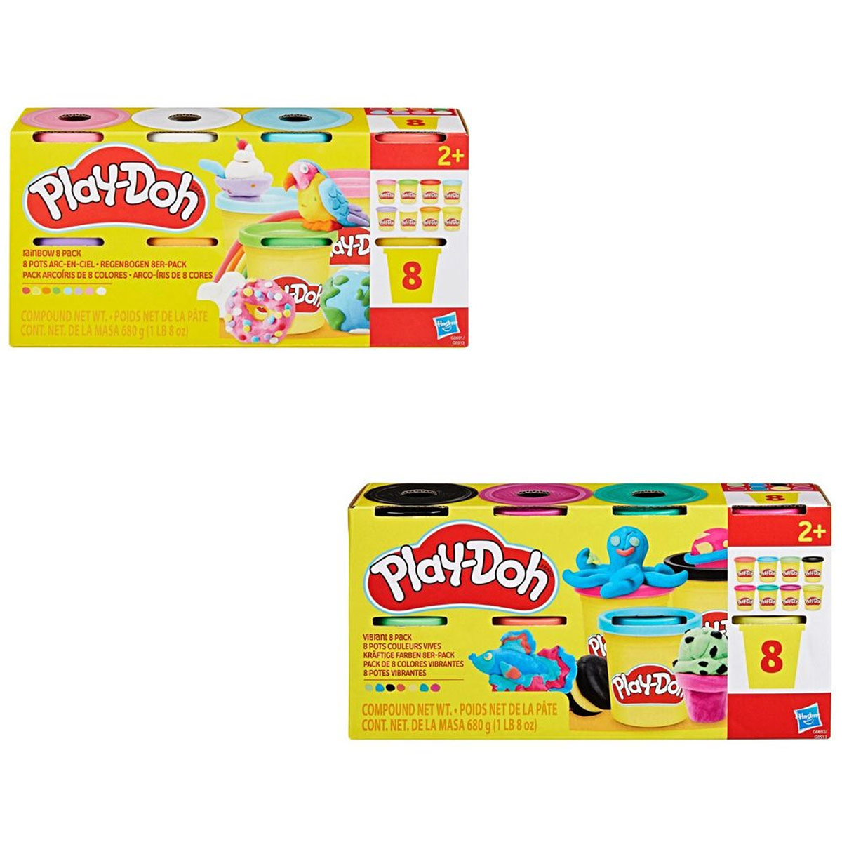 SET DE MASAS MOLDEABLES PLAY-DOH 8 BOTES SURTIDO - 2