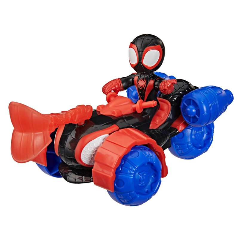FIGURA DE ACCIÓN SPIDEY & HIS AMAZING FRIENDS 7.6 CM CON VEHÍCULO - 5