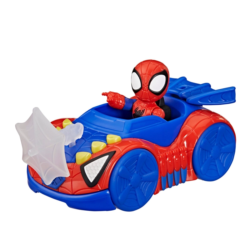FIGURA DE ACCIÓN SPIDEY & HIS AMAZING FRIENDS 7.6 CM CON VEHÍCULO - 6