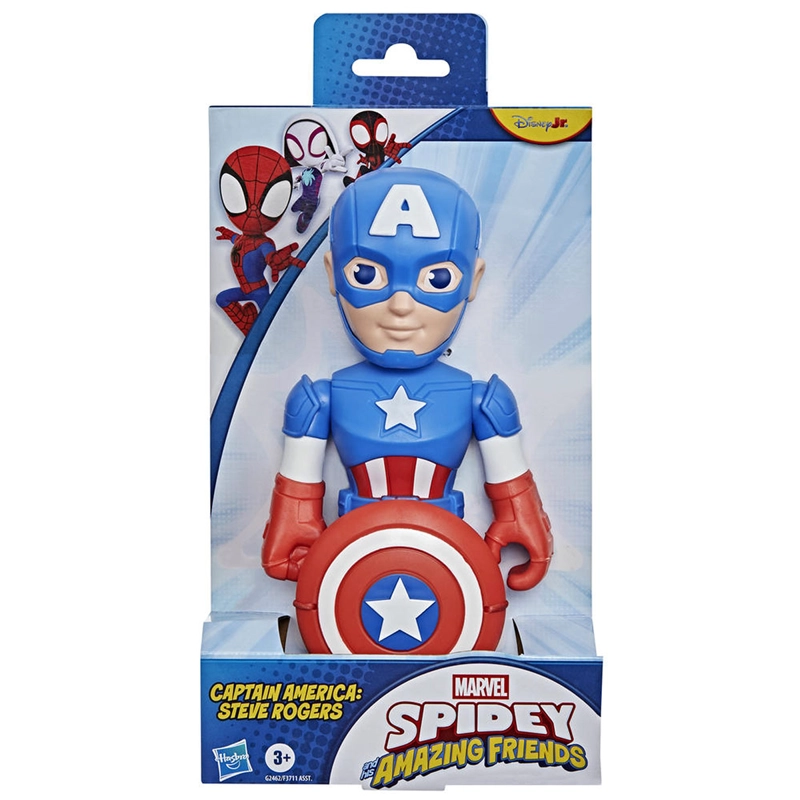 FIGURA DE ACCIÓN SPIDEY AND HIS AMAZING FRIENDS CAPITÁN AMÉRICA STEVE ROGERS - 3