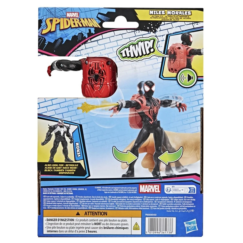 FIGURA DE ACCIÓN SPIDER-MAN MILES MORALES EFECTOS DE ACCIÓN - 11