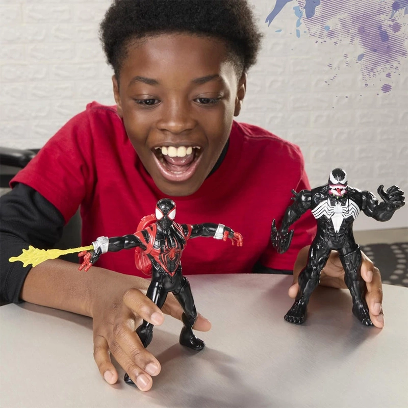 FIGURA DE ACCIÓN SPIDER-MAN MILES MORALES EFECTOS DE ACCIÓN - 9