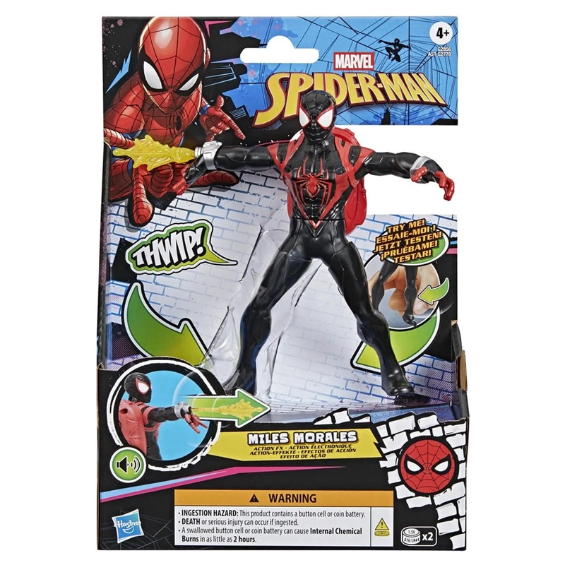 FIGURA DE ACCIÓN SPIDER-MAN MILES MORALES EFECTOS DE ACCIÓN - 10