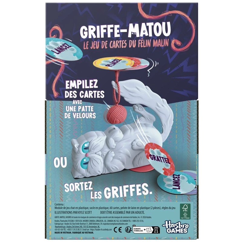 JUEGO DE MESA HASBRO GAMES THROWING PAWS - 5